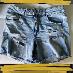 American Eagle Ripped Jean Shorts